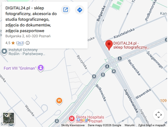 Mapa Poznań - punkt kolektorski