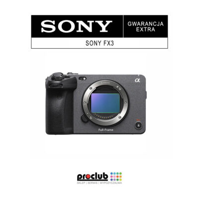 gwarancja extra Sony FX3