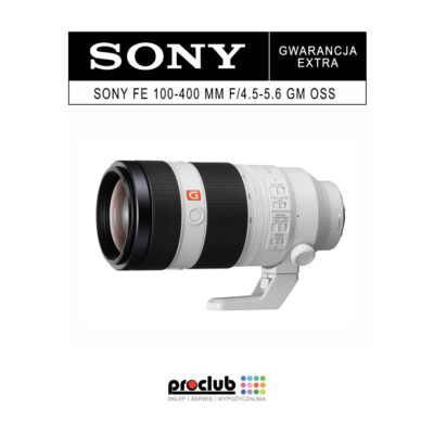 gwarancja extra Sony FE 100-400 mm f/4.5-5.6 GM OSS