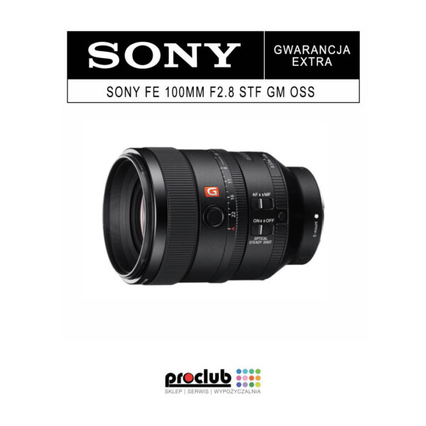 Gwarancja extra Sony FE 100mm F2.8 STF GM OSS