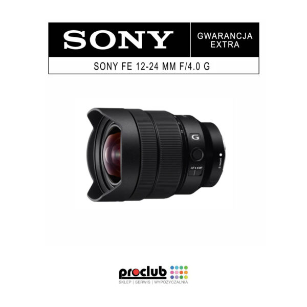 Gwarancja extra Sony FE 12-24 mm f/4.0 G