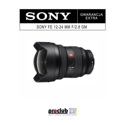 Gwarancja extra Sony FE 12-24 mm f/2.8 GM