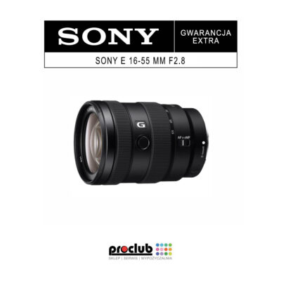 Gwarancja extra Sony E 16-55 mm f2.8