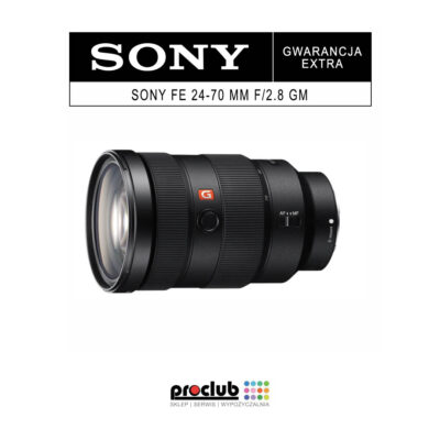 Gwarancja extra Sony FE 24-70 mm f/2.8 GM