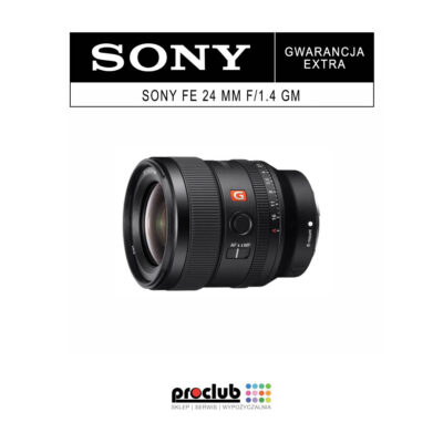 Gwarancja extra Sony FE 24 mm f/1.4 GM