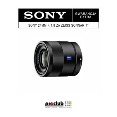 Gwarancja extra Sony 24mm f/1.8 ZA Zeiss Sonnar T*