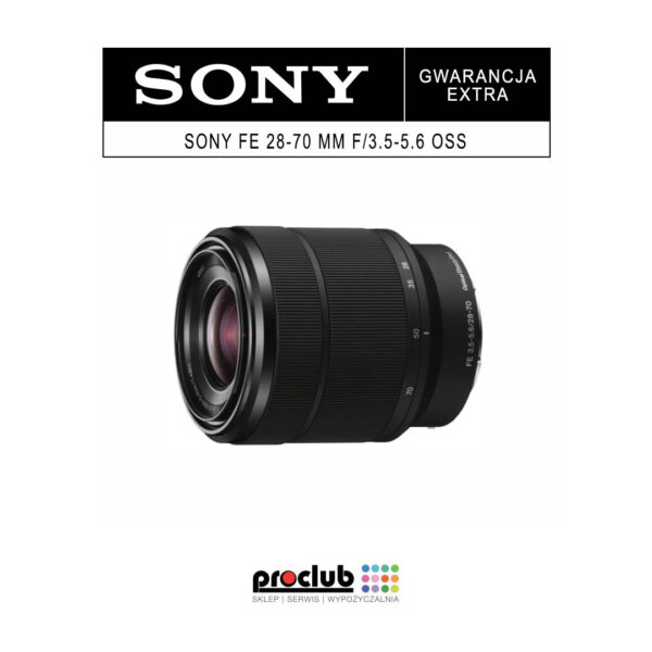 Gwarancja extra Sony FE 28-70 mm f/3.5-5.6 OSS