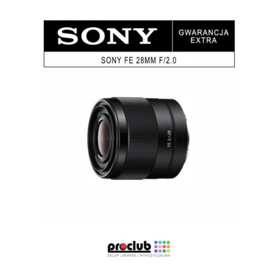Gwarancja extra Sony FE 28mm f/2.0
