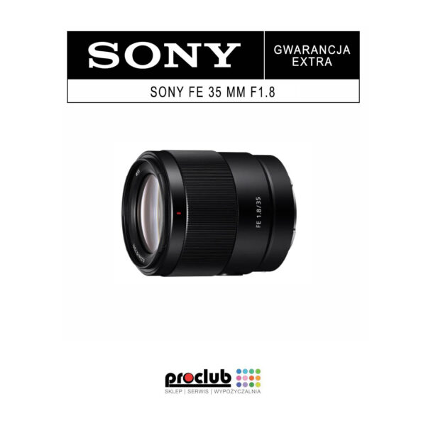 Gwarancja EXTRA Sony FE 35 mm F1.8