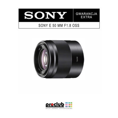 Gwarancja EXTRA Sony E 50 mm F1.8 OSS