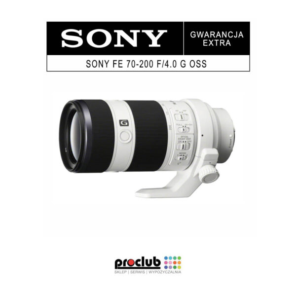 Gwarancja EXTRA Sony FE 70-200 f/4.0 G OSS