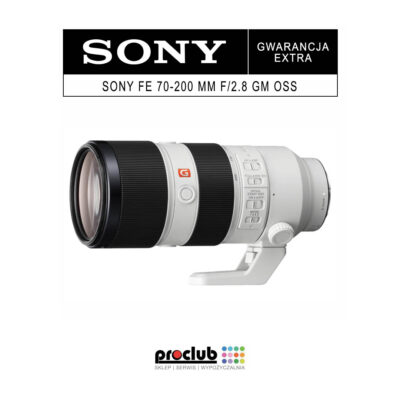 Gwarancja EXTRA Sony FE 70-200 mm f/2.8 GM OSS