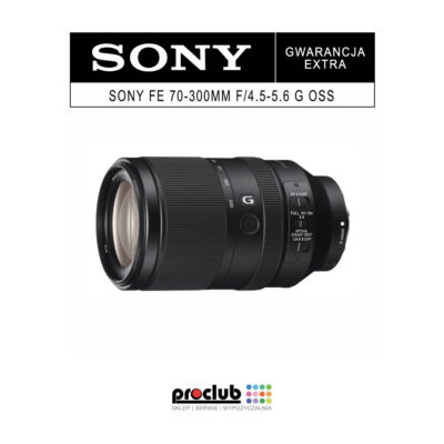 Gwarancja EXTRA Sony FE 70-300mm f/4.5-5.6 G OSS