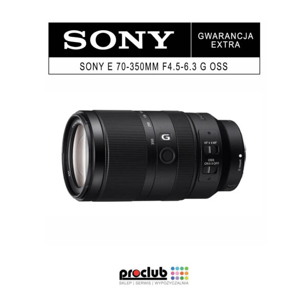 Gwarancja EXTRA Sony E 70-350mm F4.5-6.3 G OSS