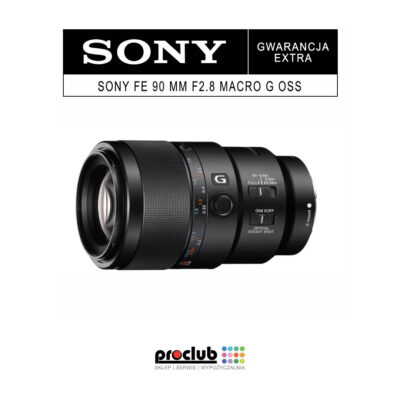 Gwarancja EXTRA Sony FE 90 mm F2.8 Macro G OSS