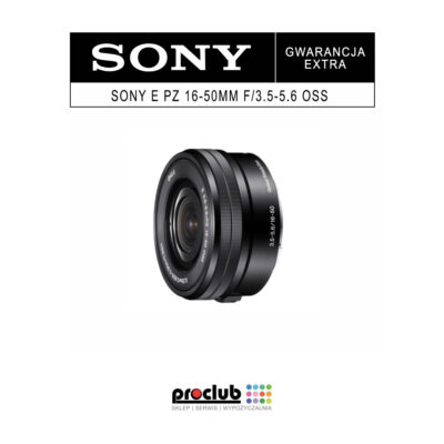 Gwarancja EXTRA Sony E PZ 16-50mm f/3.5-5.6 OSS