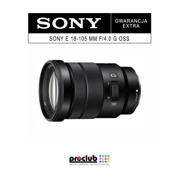 Gwarancja EXTRA Sony E 18-105 mm f/4.0 G OSS