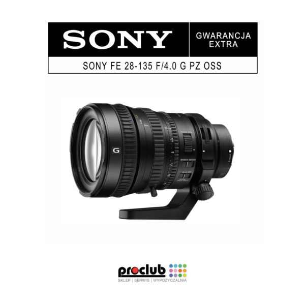 Gwarancja EXTRA Sony FE 28-135 f/4 G PZ OSS