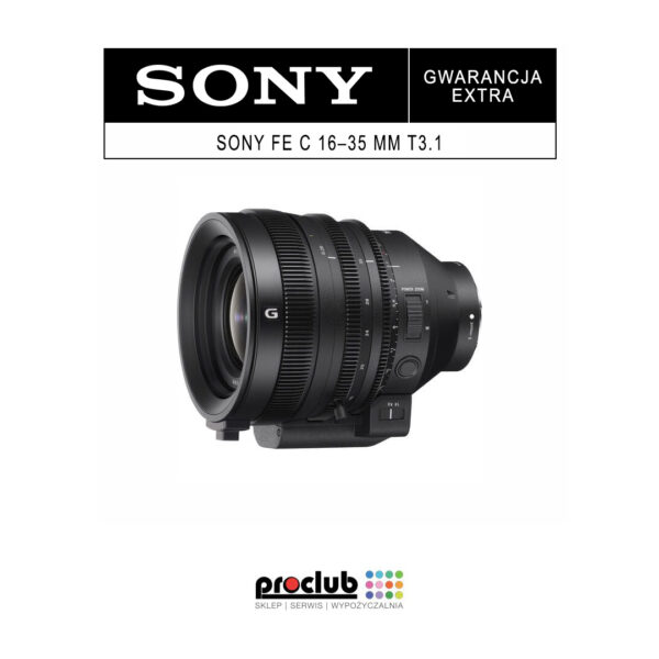 gwarancja extra Sony SEL C 16-35 G