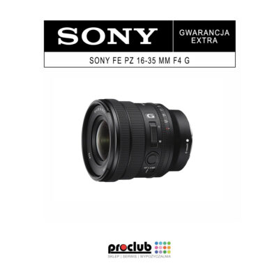 gwarancja extra Sony SEL PZ 16-35 G