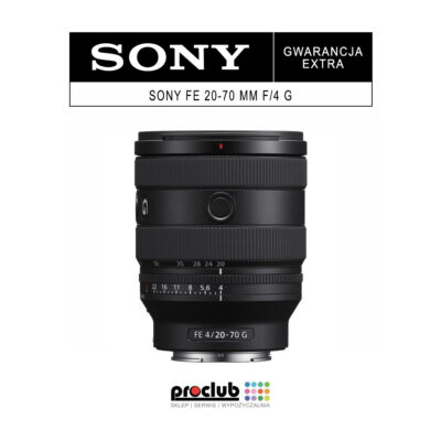 Gwarancja Extra dla obiektywu Sony 20-70mm f/4 G