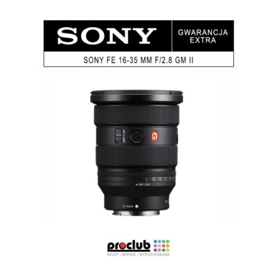 gwarancja extra Sony 16-35mm F/2.8 GM II